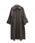 Snidelスナイデル）の古着「ステンカラーリバーコート」｜パープル