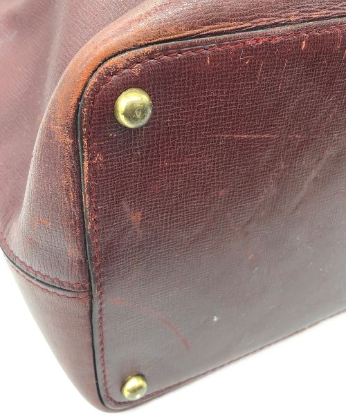 Cartier（カルティエ）Cartier (カルティエ) 巾着型ショルダーバッグ マストライン ボルドーの古着・服飾アイテム