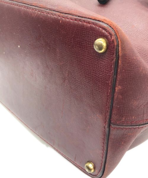 Cartier（カルティエ）Cartier (カルティエ) 巾着型ショルダーバッグ マストライン ボルドーの古着・服飾アイテム