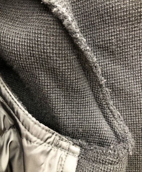 BALMAIN（バルマン）BALMAIN (バルマン) 切替ダウンジャケット ブラック×グレー サイズ:9の古着・服飾アイテム