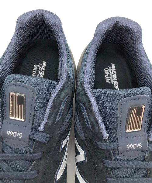 NEW BALANCE（ニューバランス）NEW BALANCE (ニューバランス) M990NV5 ネイビー×ブルー サイズ:US12の古着・服飾アイテム