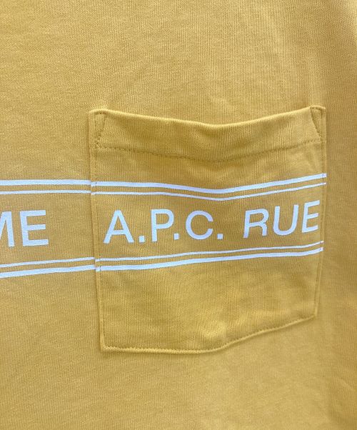 A.P.C.（アーペーセー）A.P.C. (アーペーセー) RUE MADAME Tシャツ イエロー サイズ:Mの古着・服飾アイテム