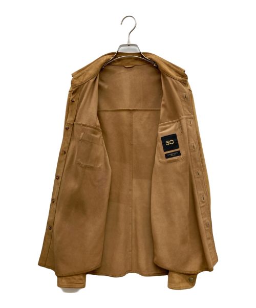 Cinquanta（チンクワンタ）Cinquanta (チンクアンタ) スウェードジャケット  キャメル サイズ:50の古着・服飾アイテム