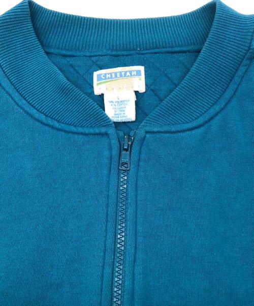 CHEETAH（チーター）CHEETAH (チーター) 90sスウェットブルゾン　古着 ブルー サイズ:Lの古着・服飾アイテム