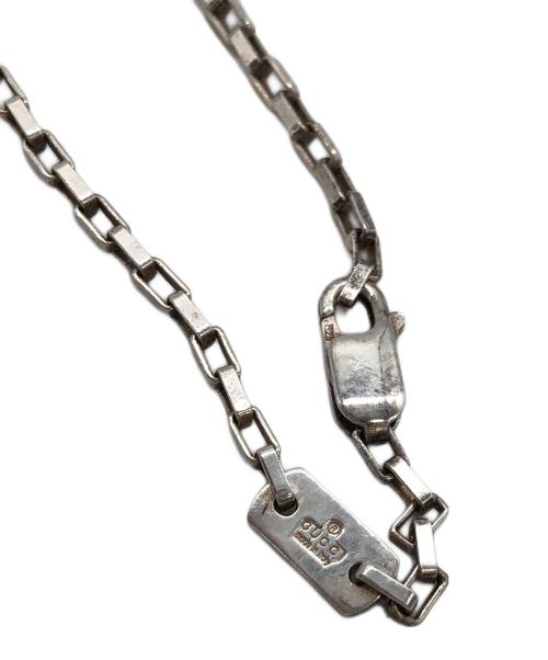 GUCCI（グッチ）GUCCI (グッチ) Gロゴプレートシルバーネックレスの古着・服飾アイテム