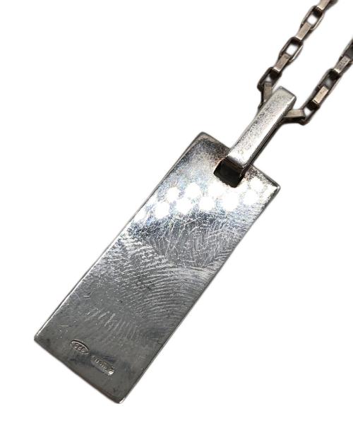 GUCCI（グッチ）GUCCI (グッチ) Gロゴプレートシルバーネックレスの古着・服飾アイテム