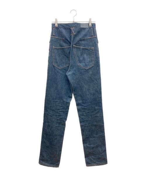 KOZABURO（コウザブロウ）KOZABURO (コウザブロウ) ハイウエストデニムパンツ インディゴ サイズ:1の古着・服飾アイテム