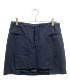 MM6 Maison Margielaエムエムシックスメゾンマルジェラ）の古着「ミニスカート」｜ネイビー