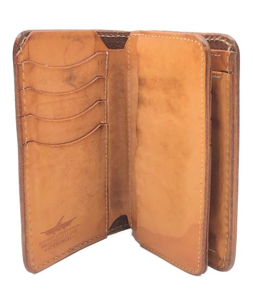 GENUINE BRIDLE（ジェニュイン ブライドル）GENUINE BRIDLE (ジェニュイン ブライドル) 2つ折り財布 ブラウンの古着・服飾アイテム