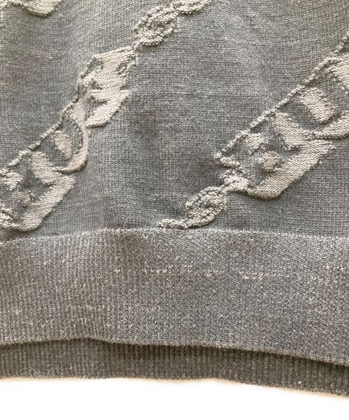 HUF（ハフ）HUF (ハフ) 半袖ニット ブラック サイズ:Mの古着・服飾アイテム