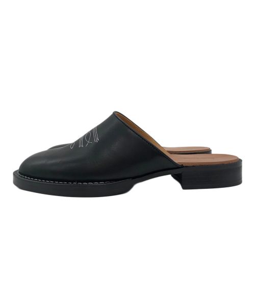 HENDER SCHEME（エンダースキーマ）HENDER SCHEME (エンダースキーマ) レザーミュール CHEAK ブラック サイズ:2の古着・服飾アイテム