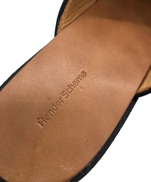 HENDER SCHEME（エンダースキーマ）HENDER SCHEME (エンダースキーマ) レザーミュール CHEAK ブラック サイズ:2の古着・服飾アイテム