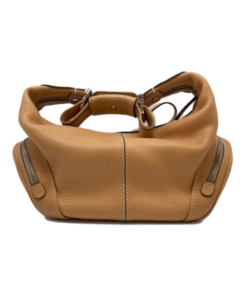 TOD'S（トッズ）TOD'S (トッズ) レザーハンドバッグ キャメルの古着・服飾アイテム