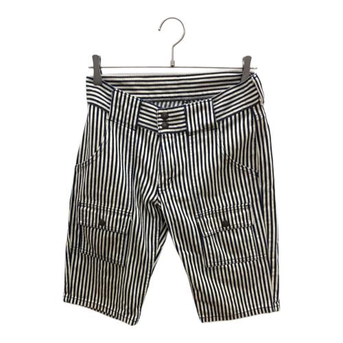 LEVI'S（リーバイス）LEVI'S (リーバイス) ヒッコリーハーフパンツ ネイビー×アイボリー サイズ:76cm(W30)の古着・服飾アイテム