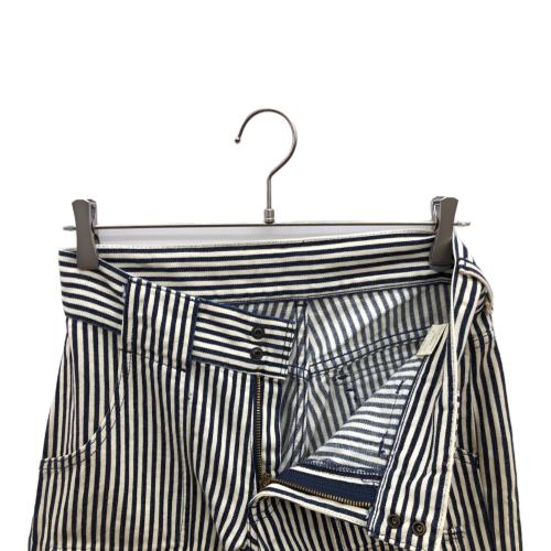 LEVI'S（リーバイス）LEVI'S (リーバイス) ヒッコリーハーフパンツ ネイビー×アイボリー サイズ:76cm(W30)の古着・服飾アイテム