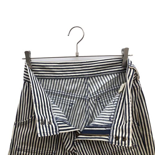 LEVI'S（リーバイス）LEVI'S (リーバイス) ヒッコリーハーフパンツ ネイビー×アイボリー サイズ:76cm(W30)の古着・服飾アイテム