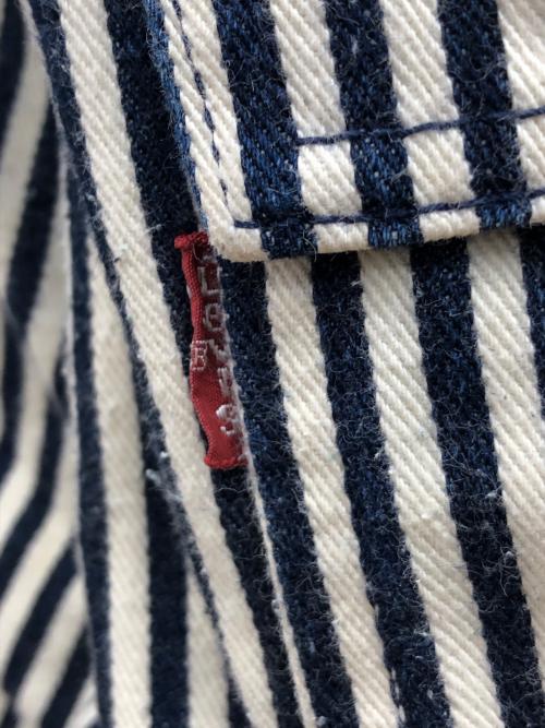 LEVI'S（リーバイス）LEVI'S (リーバイス) ヒッコリーハーフパンツ ネイビー×アイボリー サイズ:76cm(W30)の古着・服飾アイテム