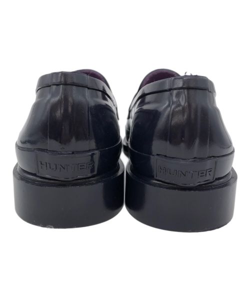 HUNTER（ハンター）HUNTER (ハンター) ラバーコインローファー パープル サイズ:UK5の古着・服飾アイテム