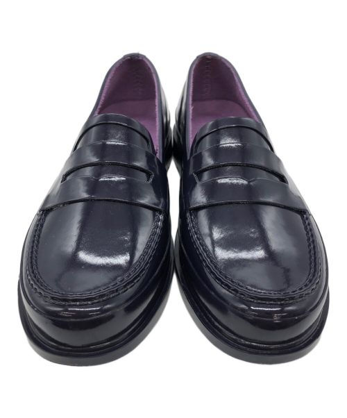 HUNTER（ハンター）HUNTER (ハンター) ラバーコインローファー パープル サイズ:UK5の古着・服飾アイテム