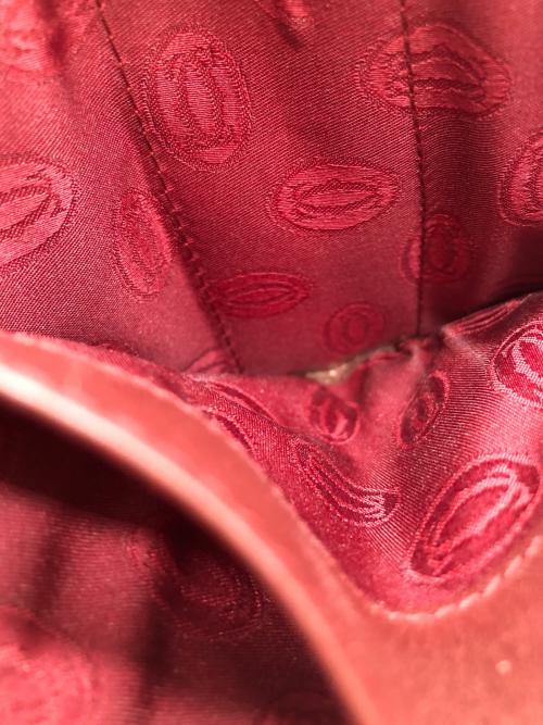 Cartier（カルティエ）Cartier (カルティエ) 2つ折り財布　マストライン ボルドーの古着・服飾アイテム