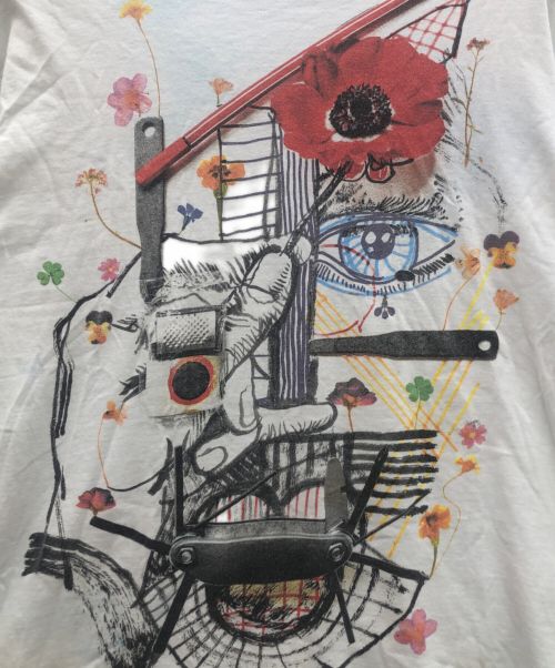 DIOR HOMME（ディオール オム）DIOR HOMME (ディオール オム) プリントTシャツ ホワイト サイズ:XSの古着・服飾アイテム