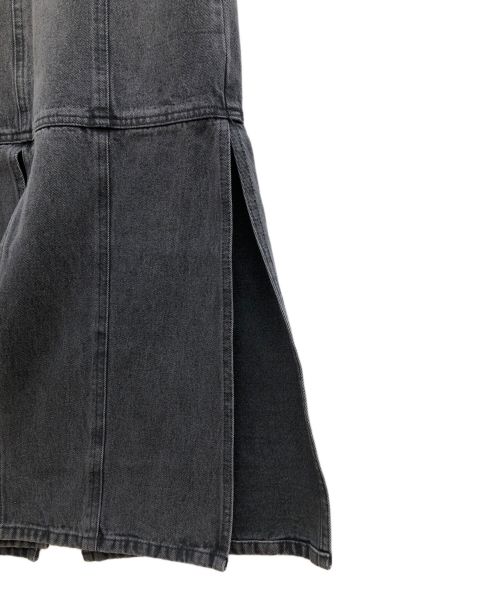 RAY BEAMS（レイ ビームス）RAY BEAMS (レイ ビームス) デニムスリットスカート ブラック サイズ:1 未使用品の古着・服飾アイテム