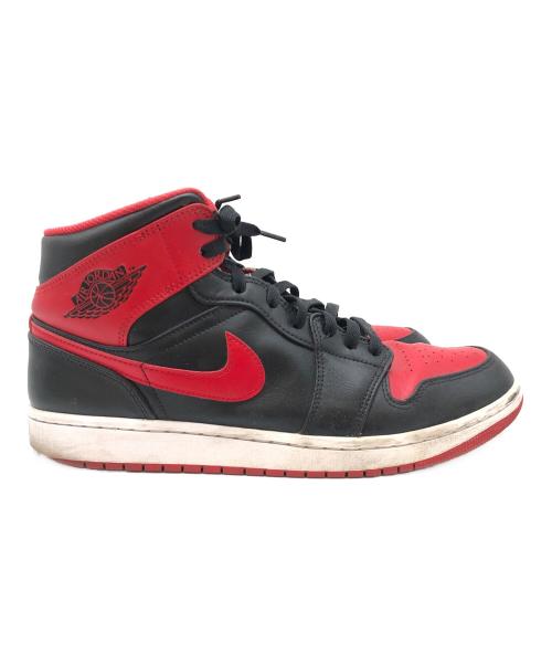 NIKE（ナイキ）NIKE (ナイキ) Nike Air Jordan 1 Mid（ナイキ エアジョーダン1 ミッド） レッド×ブラック サイズ:29cmの古着・服飾アイテム