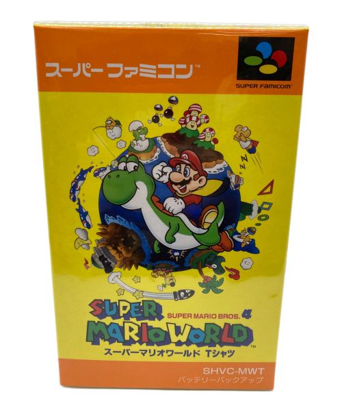 Nintendo（ニンテンドウ）Nintendo (ニンテンドウ) スーパーマリオワールド Tシャツ イエロー サイズ:SIZE L 未使用品の古着・服飾アイテム