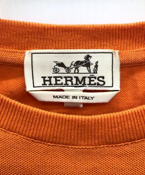 HERMES（エルメス）HERMES (エルメス) HERMES ポケットカットソー オレンジ サイズ:Lの古着・服飾アイテム