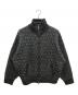 soerte（ソエルテ）の古着「ジップニット　Oversize jacquard drivers knit」｜グレー