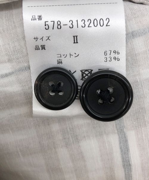 MARGARET HOWELL（マーガレットハウエル）MARGARET HOWELL (マーガレットハウエル) チェックスカート ホワイト×ブラウン サイズ:Ⅱの古着・服飾アイテム