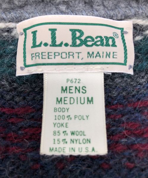 L.L.Bean（エルエルビーン）L.L.Bean (エルエルビーン) 70sハーフジップニット グレー サイズ:MEDIUMの古着・服飾アイテム
