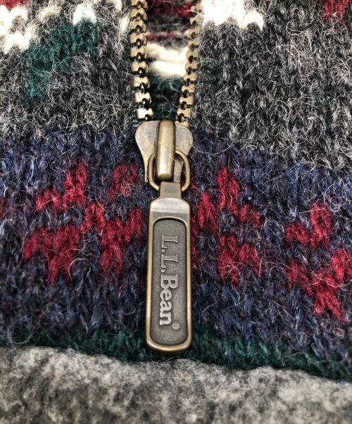 L.L.Bean（エルエルビーン）L.L.Bean (エルエルビーン) 70sハーフジップニット グレー サイズ:MEDIUMの古着・服飾アイテム