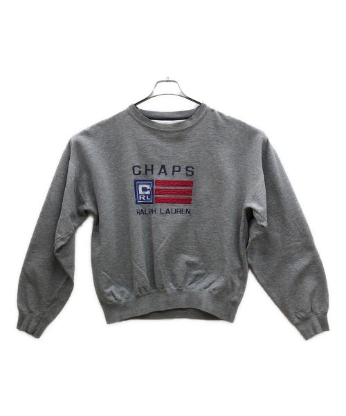 CHAPS RALPH LAUREN（チャップス ラルフローレン）CHAPS RALPH LAUREN (チャップス ラルフローレン) 90s刺繍スウェット グレー サイズ:Lの古着・服飾アイテム