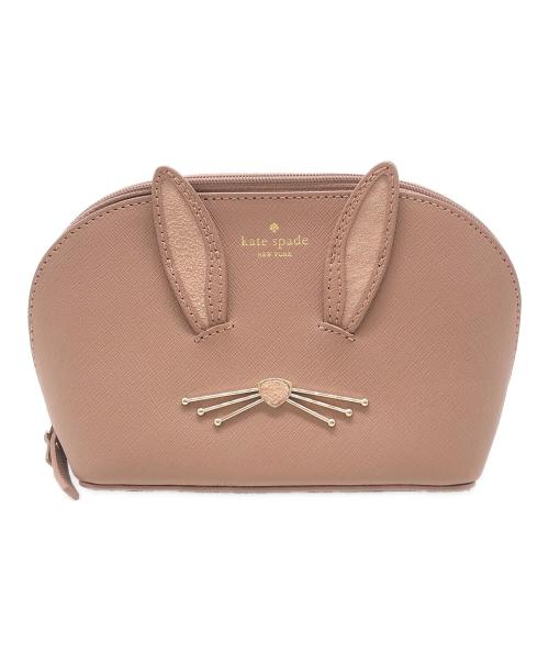 Kate Spade（ケイトスペード）Kate Spade (ケイトスペード) ポーチ ブラウンの古着・服飾アイテム