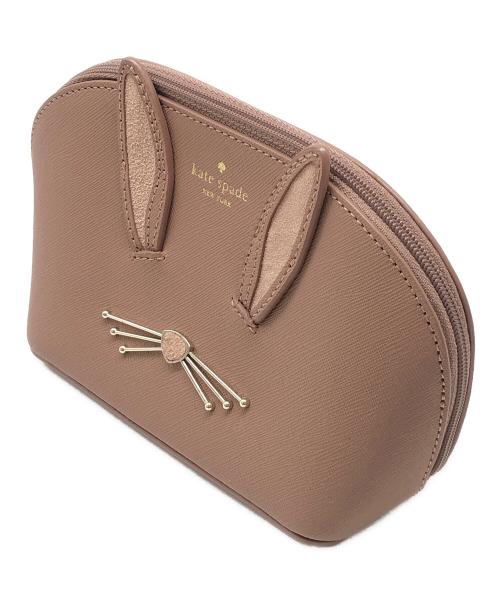 Kate Spade（ケイトスペード）Kate Spade (ケイトスペード) ポーチ ブラウンの古着・服飾アイテム