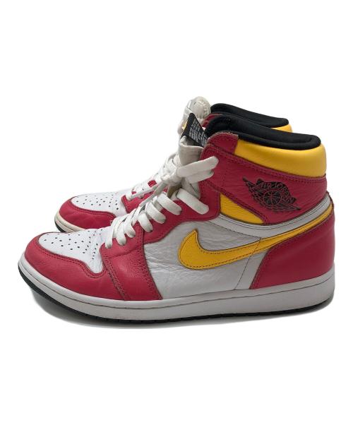 NIKE（ナイキ）NIKE (ナイキ) AIR JORDAN1 レッド×イエロー×ホワイト サイズ:28.5cmの古着・服飾アイテム