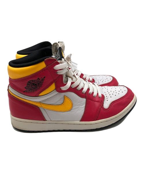 NIKE（ナイキ）NIKE (ナイキ) AIR JORDAN1 レッド×イエロー×ホワイト サイズ:28.5cmの古着・服飾アイテム