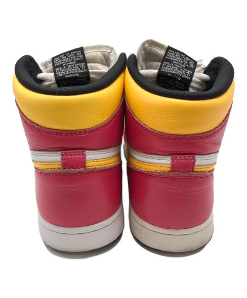 NIKE（ナイキ）NIKE (ナイキ) AIR JORDAN1 レッド×イエロー×ホワイト サイズ:28.5cmの古着・服飾アイテム