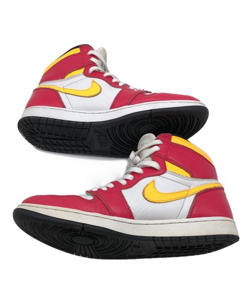 NIKE（ナイキ）NIKE (ナイキ) AIR JORDAN1 レッド×イエロー×ホワイト サイズ:28.5cmの古着・服飾アイテム