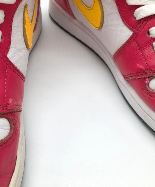 NIKE（ナイキ）NIKE (ナイキ) AIR JORDAN1 レッド×イエロー×ホワイト サイズ:28.5cmの古着・服飾アイテム