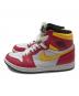 NIKE (ナイキ) AIR JORDAN1 レッド×イエロー×ホワイト サイズ:28.5cm：6000円