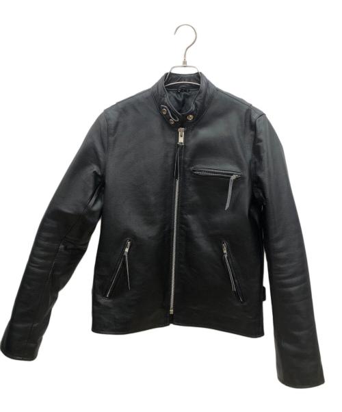 FREEDOM（フリーダム）FREEDOM (フリーダム) レザージャケット ブラック サイズ:Lの古着・服飾アイテム