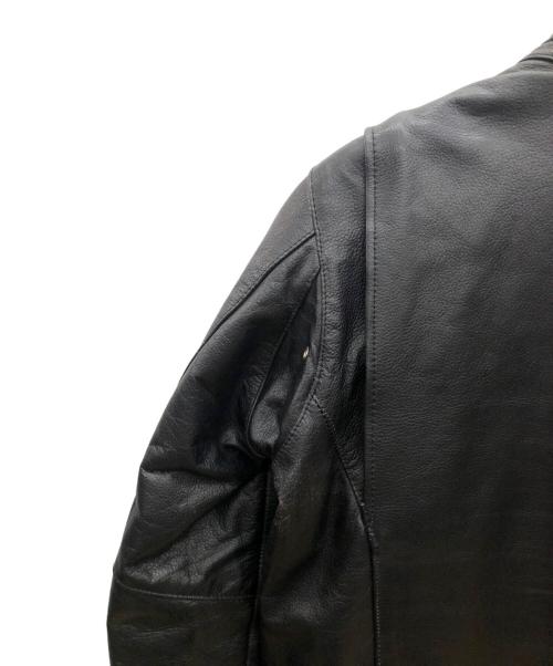 FREEDOM（フリーダム）FREEDOM (フリーダム) レザージャケット ブラック サイズ:Lの古着・服飾アイテム