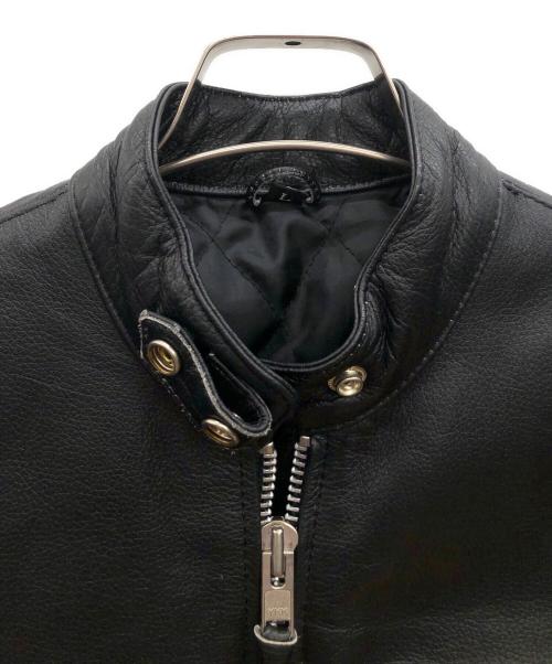 FREEDOM（フリーダム）FREEDOM (フリーダム) レザージャケット ブラック サイズ:Lの古着・服飾アイテム