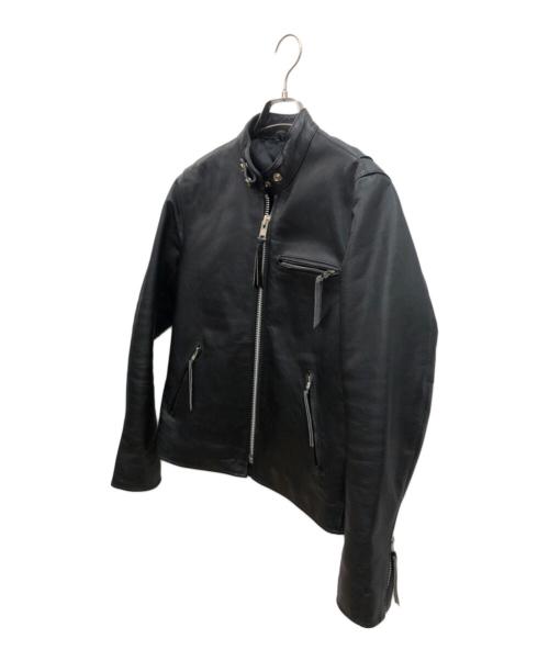 FREEDOM（フリーダム）FREEDOM (フリーダム) レザージャケット ブラック サイズ:Lの古着・服飾アイテム