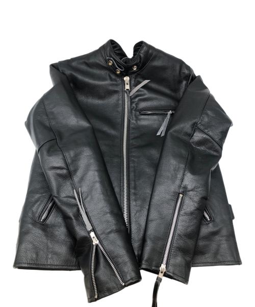 FREEDOM（フリーダム）FREEDOM (フリーダム) レザージャケット ブラック サイズ:Lの古着・服飾アイテム