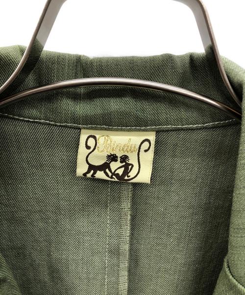 BINDU（ビンドゥ）BINDU (ビンドゥ) 刺繍テーラードジャケット グリーン サイズ:FREEの古着・服飾アイテム