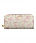 AETHERエーテル）の古着「長財布」｜ホワイト×ピンク