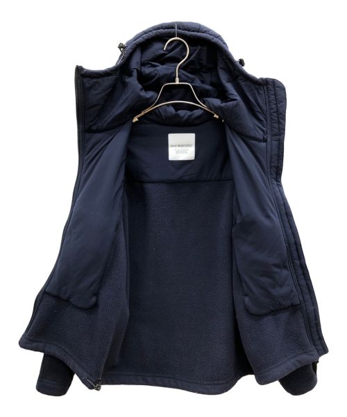 and wander（アンドワンダー）and wander (アンドワンダー) フリースジャケット twill fleece jacket ネイビー サイズ:00の古着・服飾アイテム